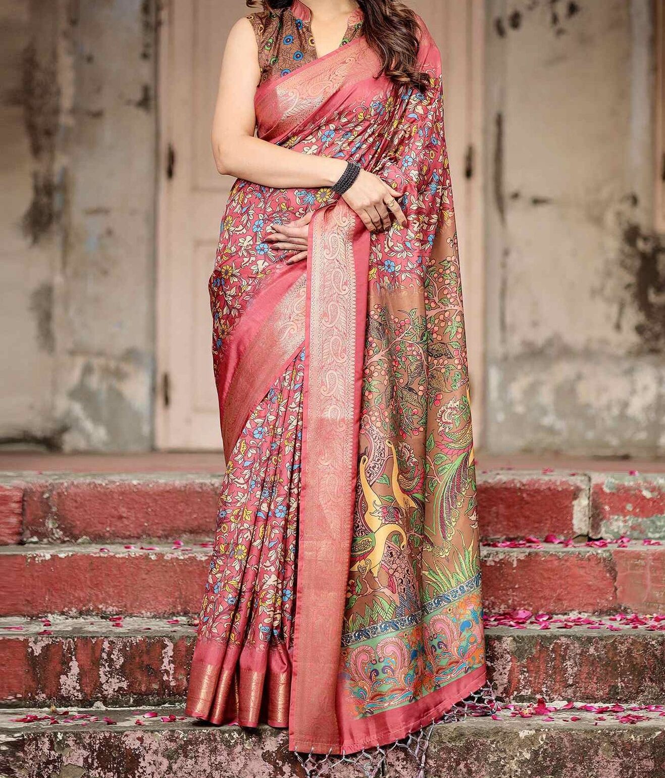 Kalamkari Printed Saree