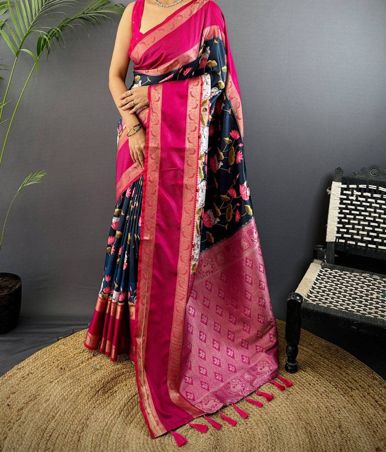 Pichwai Print Banarasi Saree